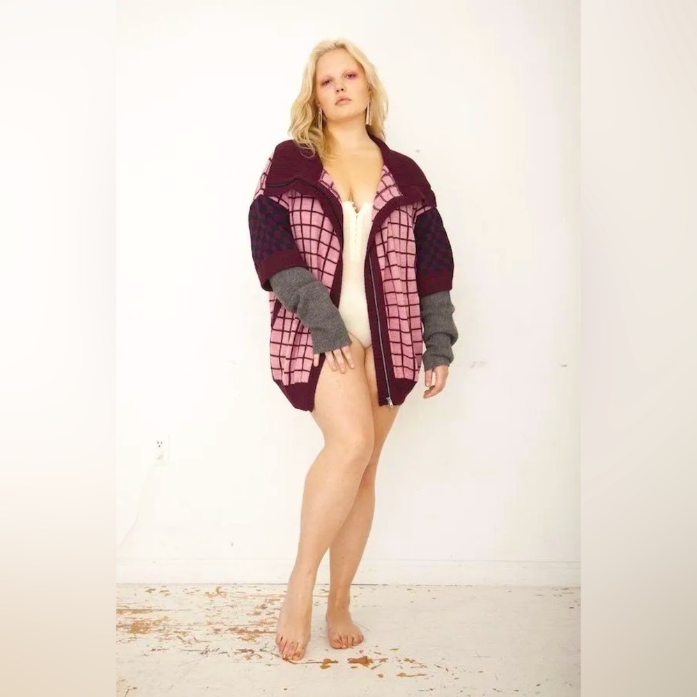 TAMARA MALAS Chicago Cardigan Burgundy Pink 18/20